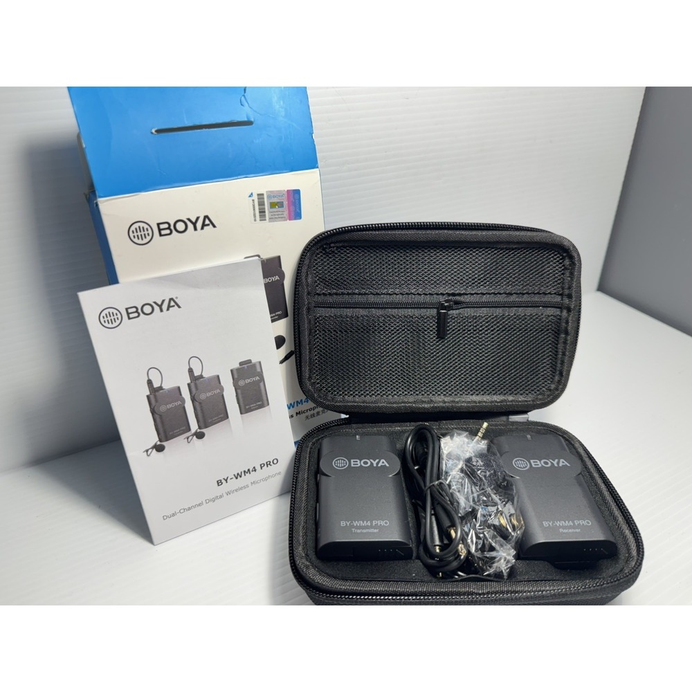 BOYA - Dual-Channel Digital Wireless Microphone Kit BY-WM4 PRO